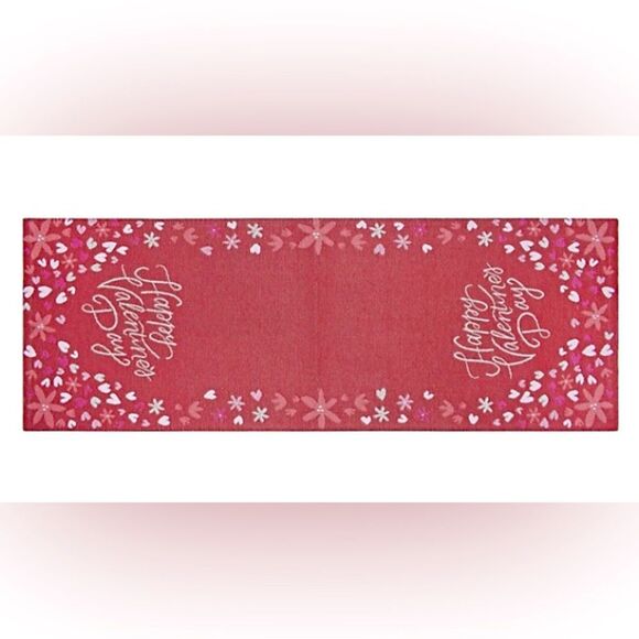 New Red Happy Valentine's Day Tapestry table runner 36” dining room decor V-DAY - Picture 1 of 3